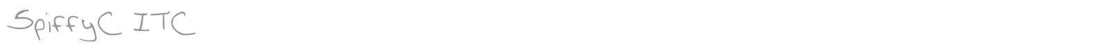SpiffyC ITC font preview